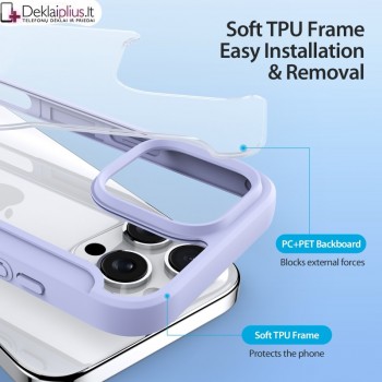Dux Ducis Skin X Pro dirbtinos odos dėklas violetinis su magsafe (Apple Iphone 16 Pro Max) Dux Ducis Skin X Pro dirbtinos odos dėklas violetinis su magsafe (Apple Iphone 16 Pro Max)